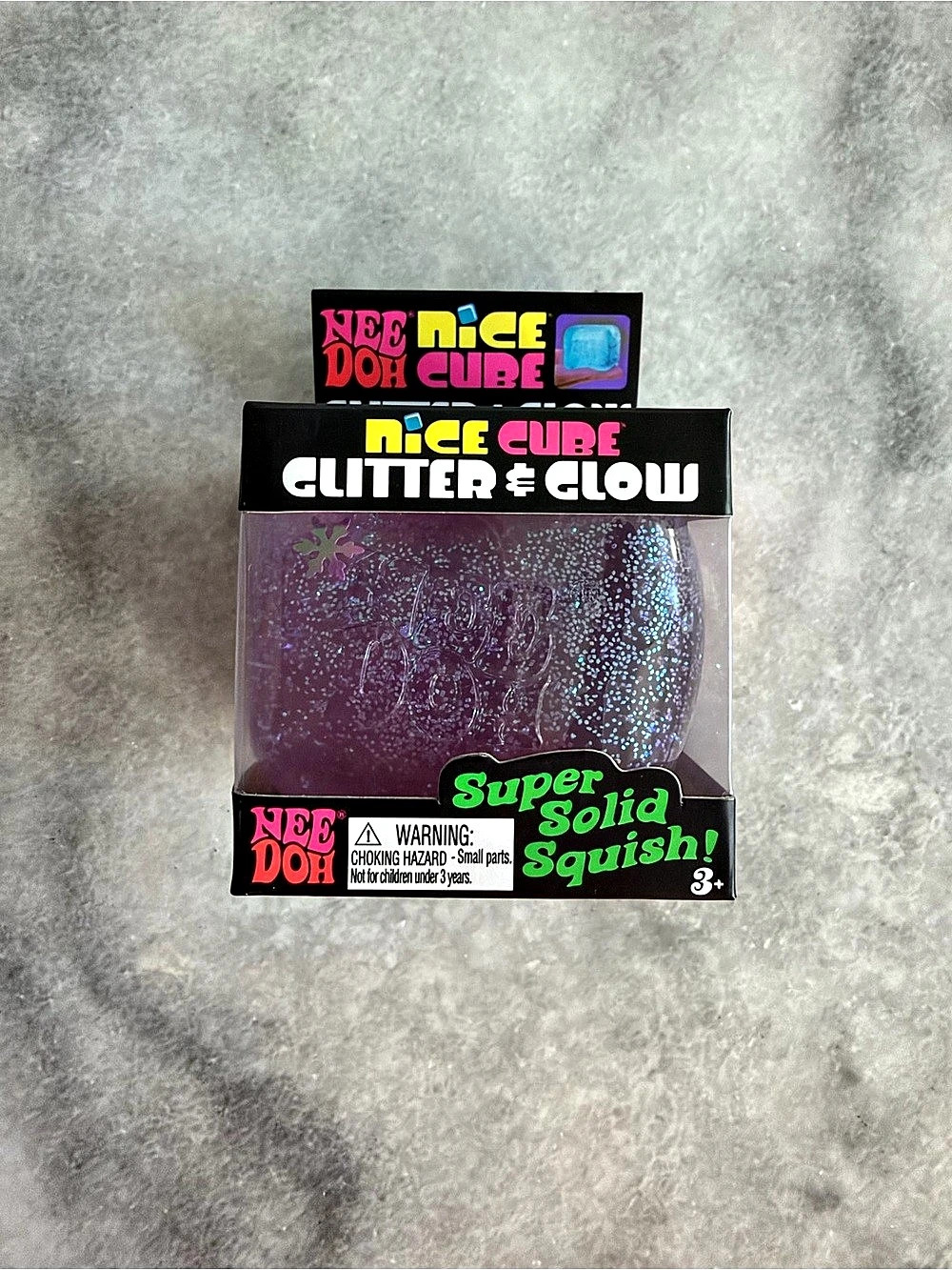 Nice Cube Glitter & Glow Purple NWT